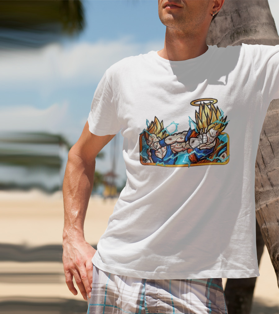 Super Saiyan Son Goku Dragonball Anime Saiyan Pride Lightning Aura Battle T-Shirt