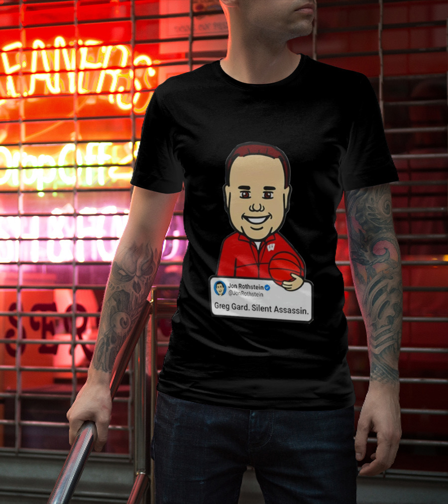 Greg Gard Silent Assassin Jon Rothstein Cartoon Basketball T-Shirt