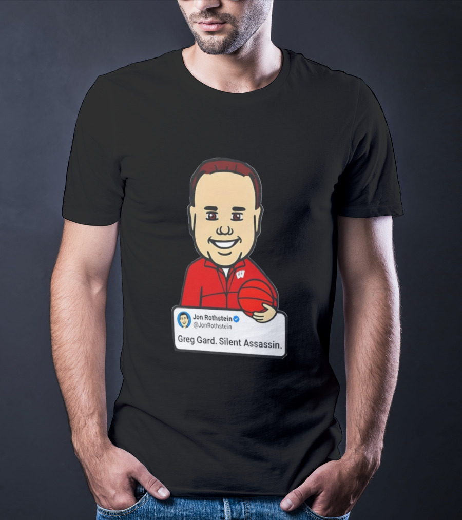 Greg Gard Silent Assassin Jon Rothstein Cartoon Basketball T-Shirt