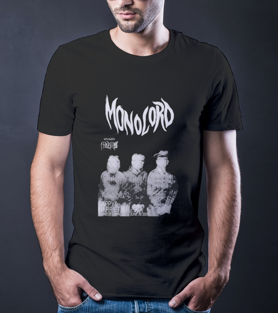 Monolord Pappy & Harriet's Pioneertown CA June 26 2026 Vintage Trio T-Shirt