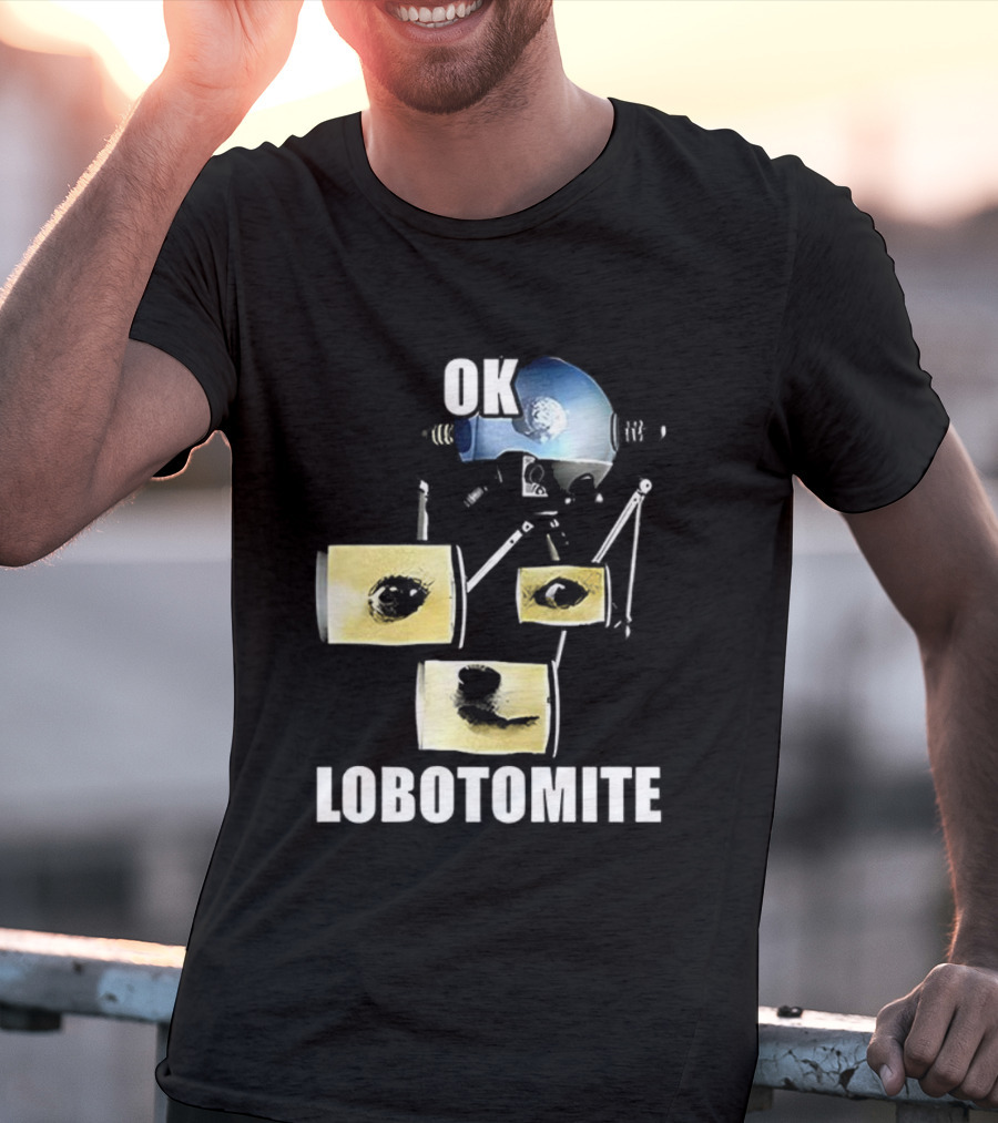 OK Lobotomite Helmet Style Doge Meme Fallout Theme T-Shirt
