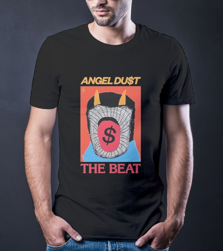 Angel Du$t The Beat Dollar Sign Mask Art T-Shirt