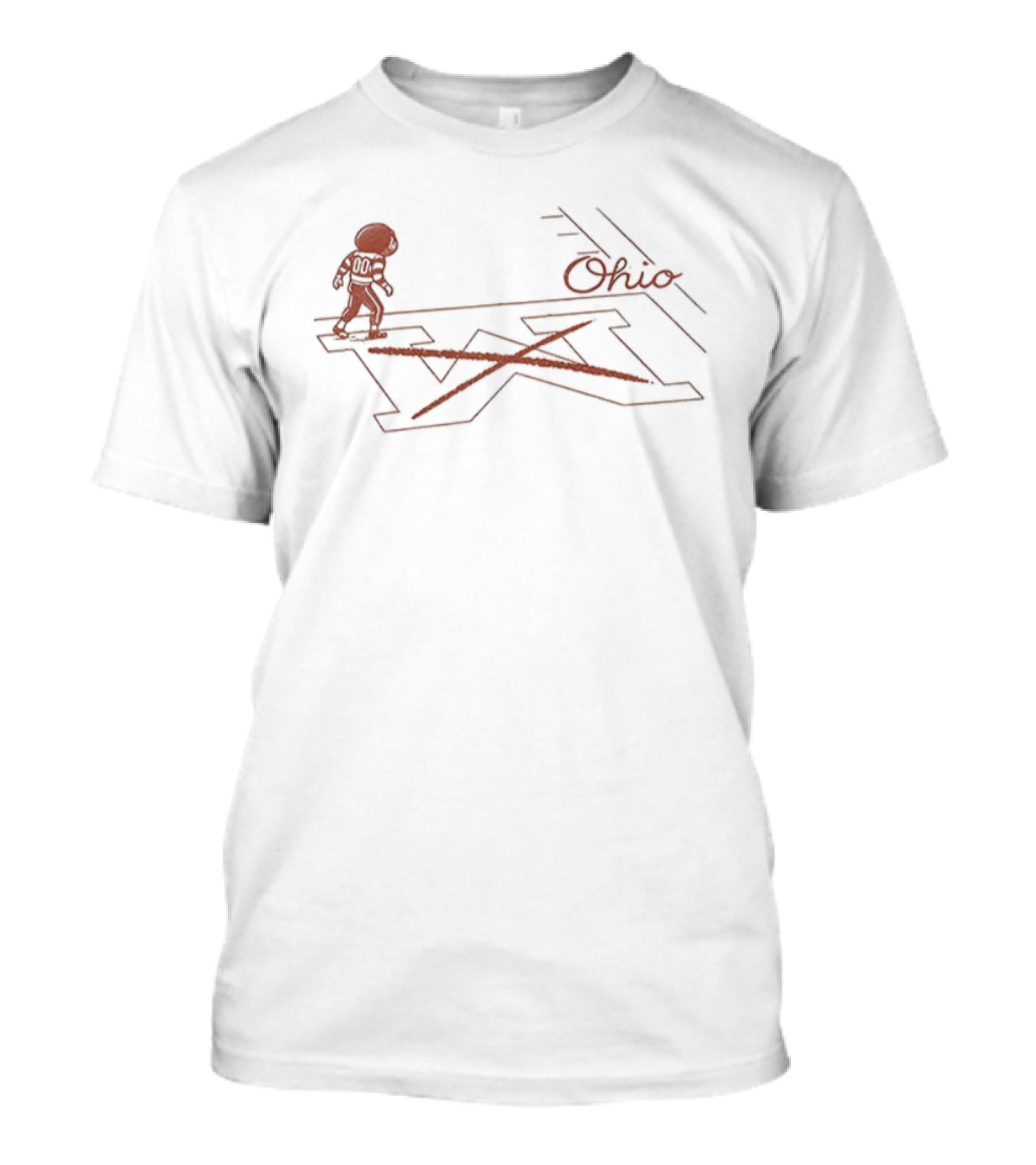 Ohio State Buckeyes Brutus Mascot M Land Beat Michigan Game Day Snow T-Shirt