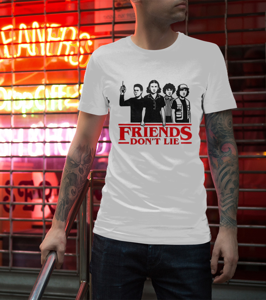 FRIENDS DON'T LIE Stranger Things Silhouettes 2025 T-Shirt