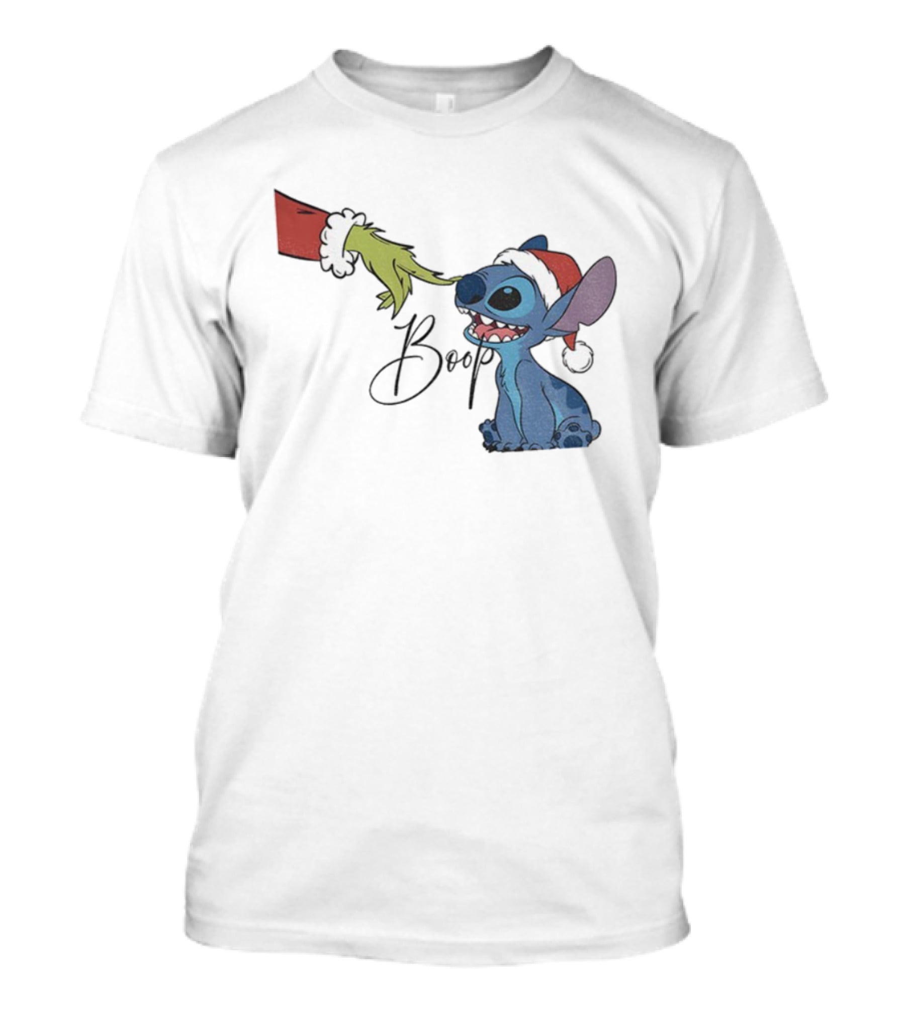 Grinch Boop Stitch Christmas 2025 T-Shirt