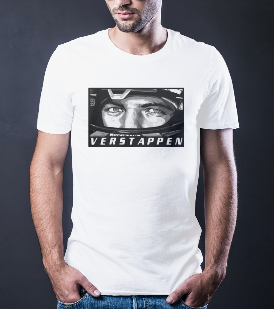 Max Verstappen Helmet Eyes 33 Racing T-Shirt