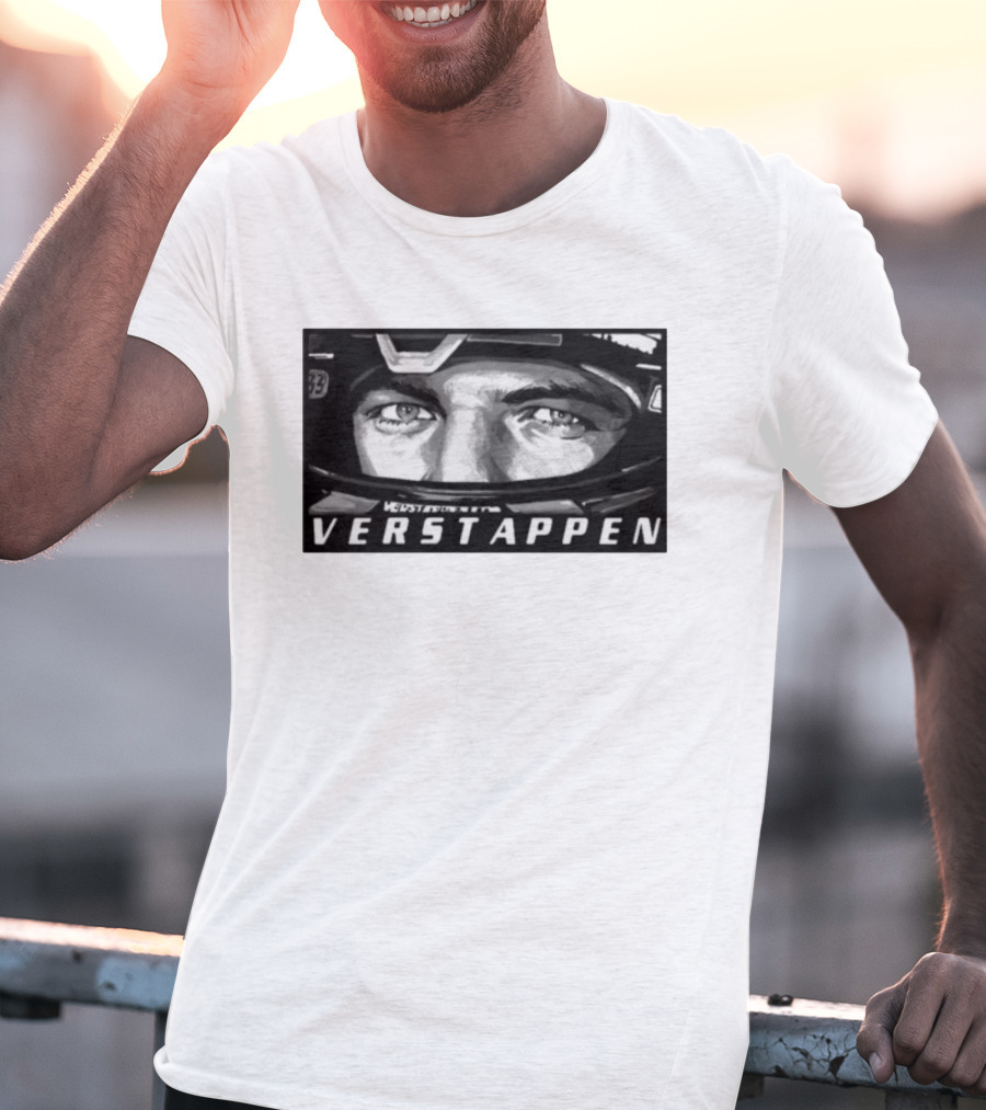 Max Verstappen Helmet Eyes 33 Racing T-Shirt