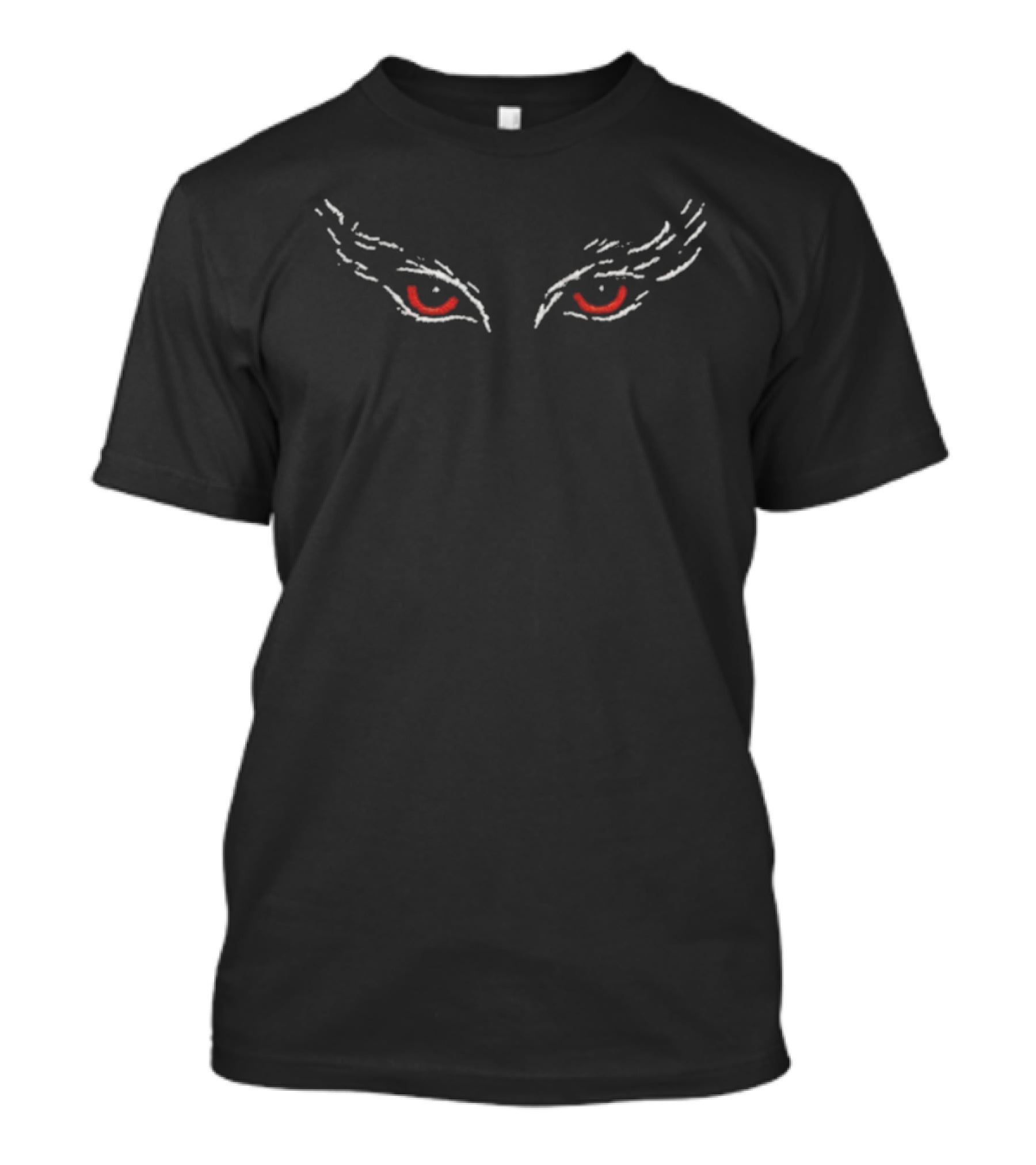 Swan Eyes Red And White T-Shirt