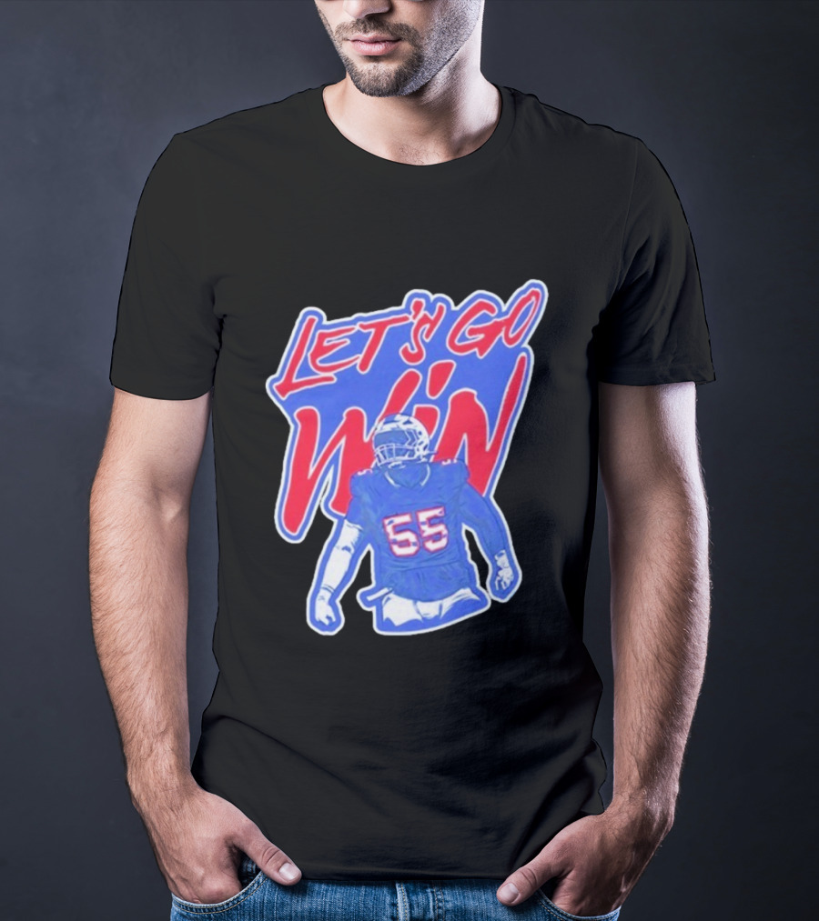 Let's Go Win Buffalo Bills Michael Hoecht 55 T-Shirt