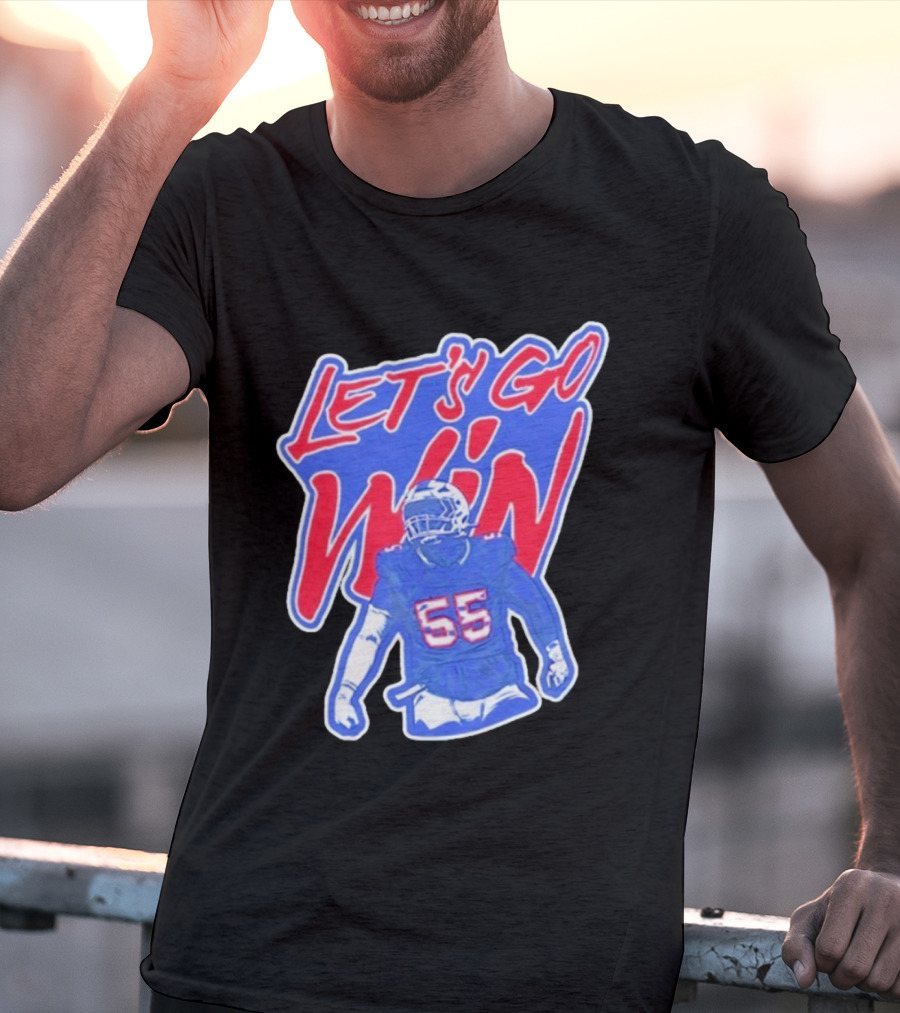 Let's Go Win Buffalo Bills Michael Hoecht 55 T-Shirt