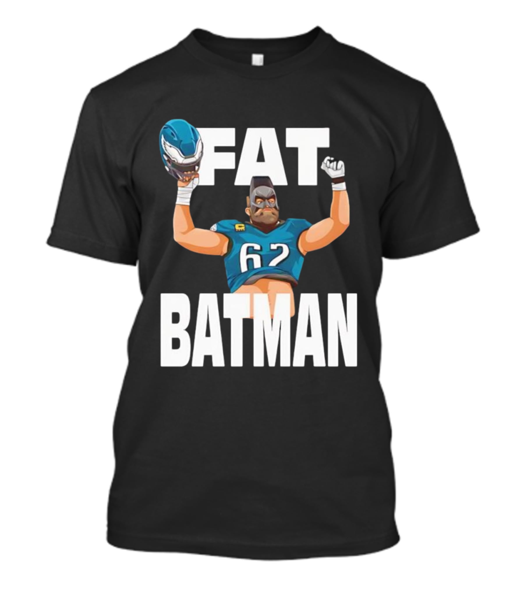 Philadelphia Eagles 62 Fat Batman Football Parody T-Shirt