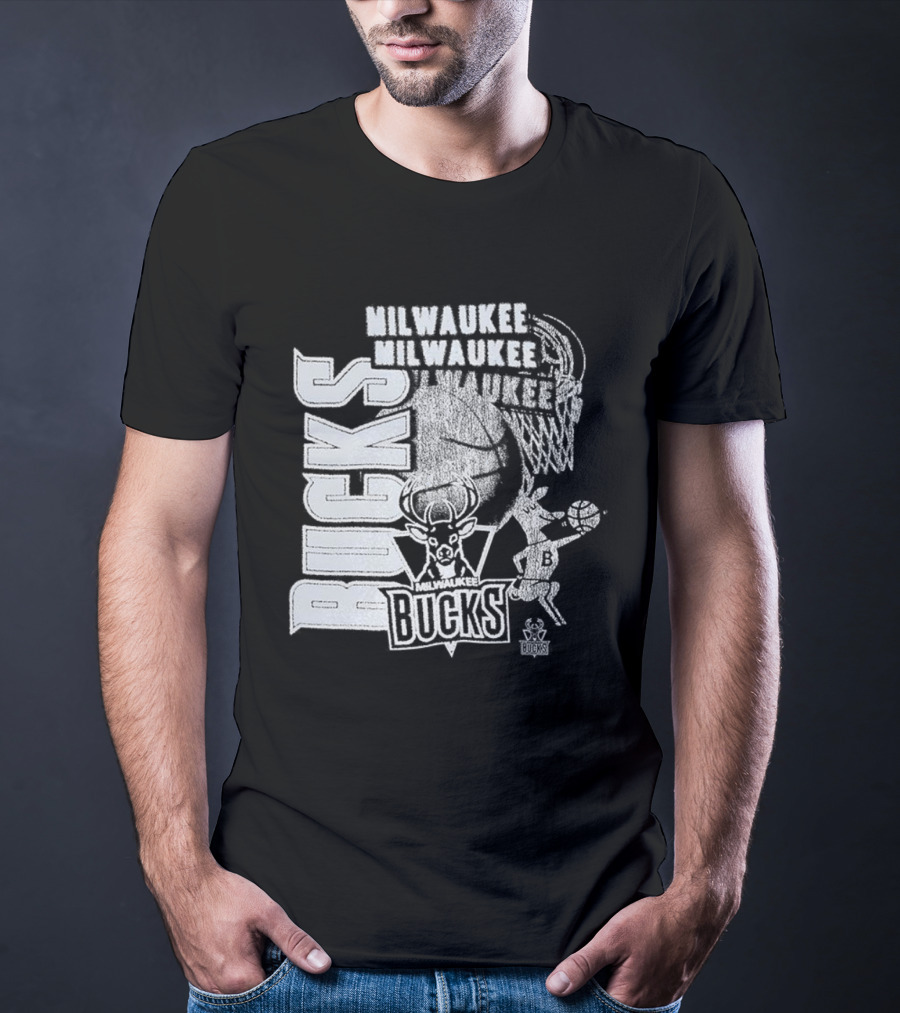 Milwaukee Bucks Basketball Classics Overlap Sports Team Style T-Shirt