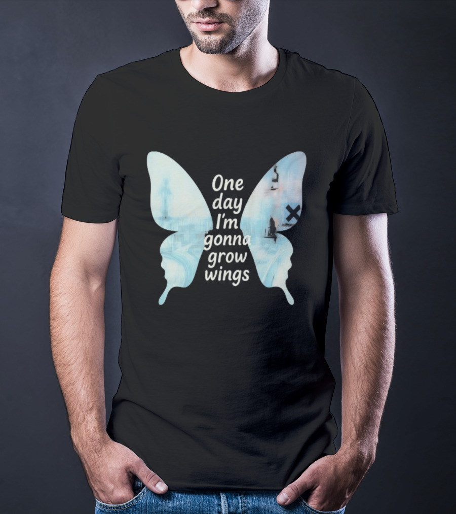 Radiohead One Day I’m Gonna Grow Wings Butterfly Album Art Concept T-Shirt