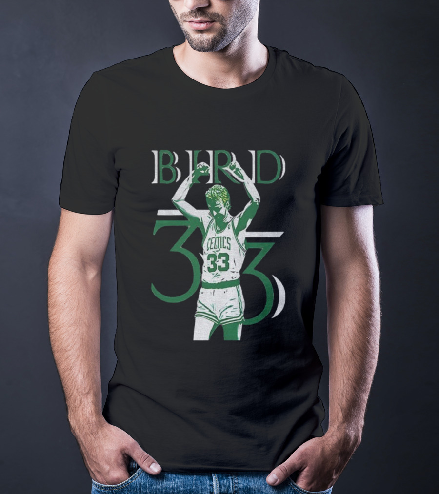 Boston Celtics Larry Bird 33 NBA Basketball Legend T-Shirt