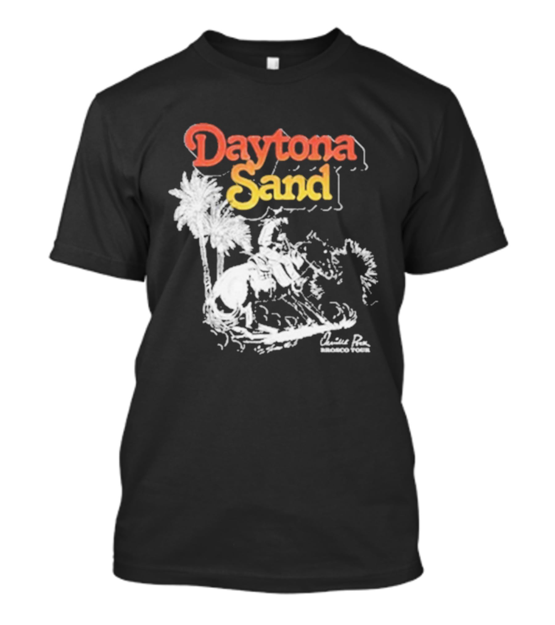 Daytona Sand Orville Peck Western Cowboy Rider With Palm Trees T-Shirt