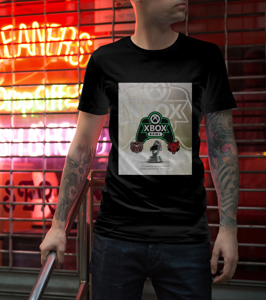 Xbox Bowl Missouri State Bears Vs Arkansas State Red Wolves Football 2025 December 18 Ford Center At The Star T-Shirt