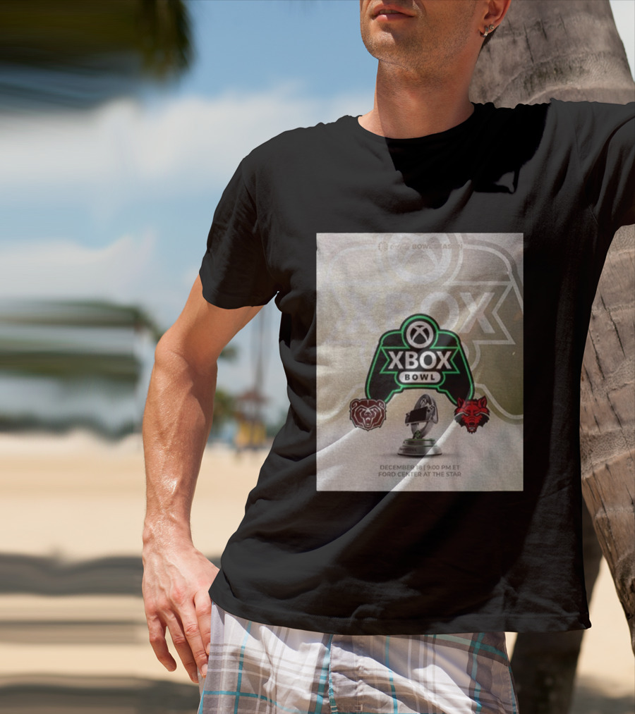 Xbox Bowl Missouri State Bears Vs Arkansas State Red Wolves Football 2025 December 18 Ford Center At The Star T-Shirt