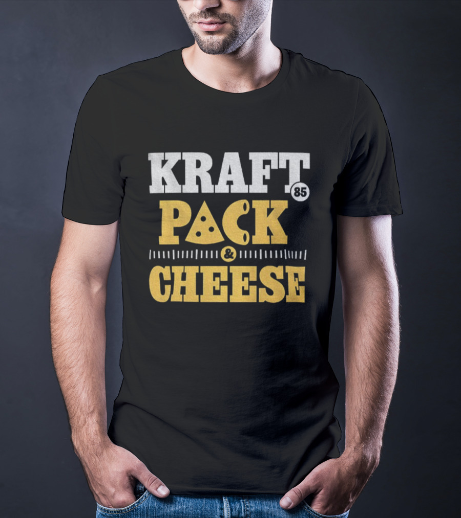Kraft Pack Cheese NFL Green Bay Packers Tucker Kraft 2025 T-Shirt