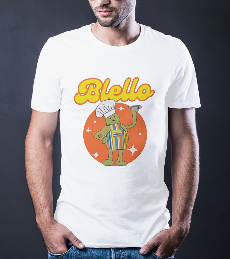 Biello Chef With Colorful Apron And Hat Retro Style T-Shirt