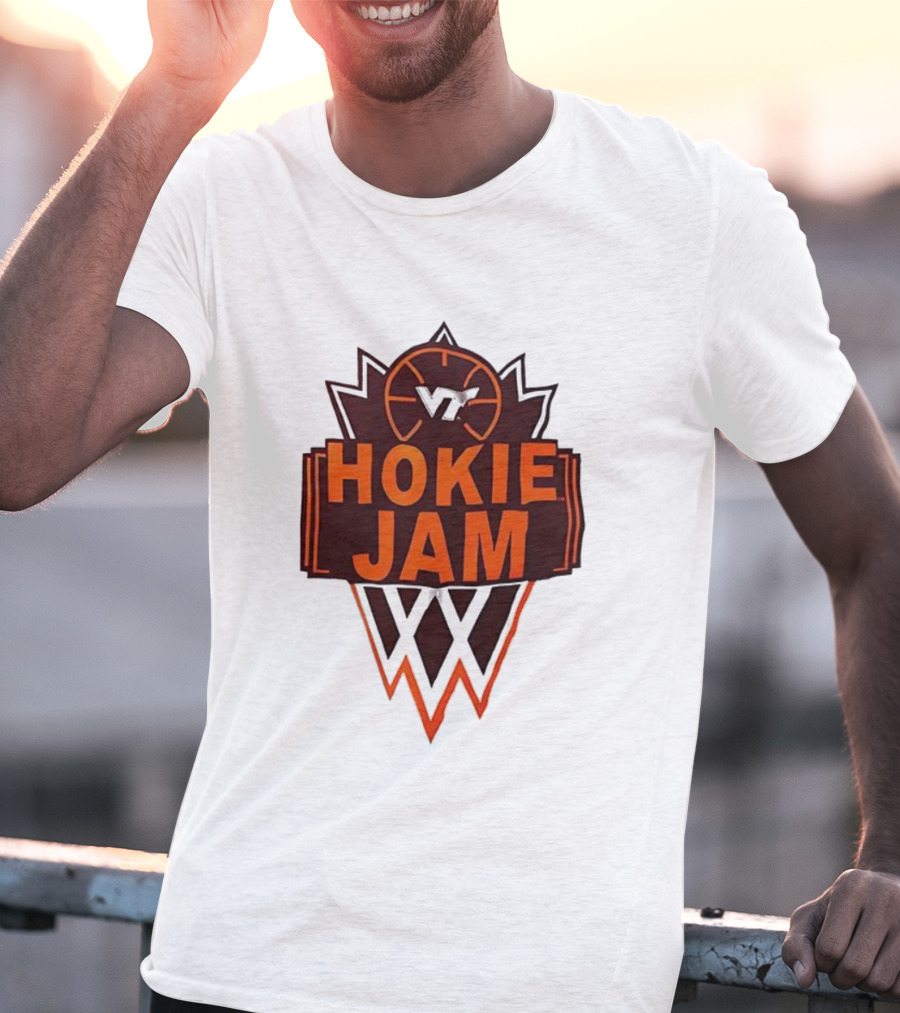 Hokie Jam Virginia Tech Basketball Logo Iconic VT Sports Event T-Shirt