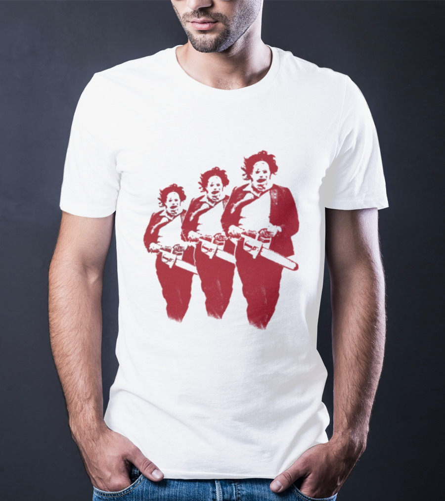 The Texas Chainsaw Massacre Leatherface Trio T-Shirt