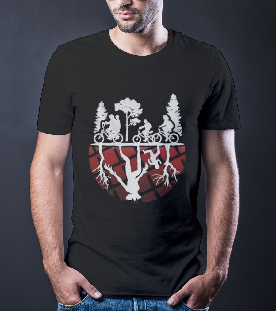 Stranger Things Demogorgon Upside Down Eggo Waffle Merry Christmas T-Shirt