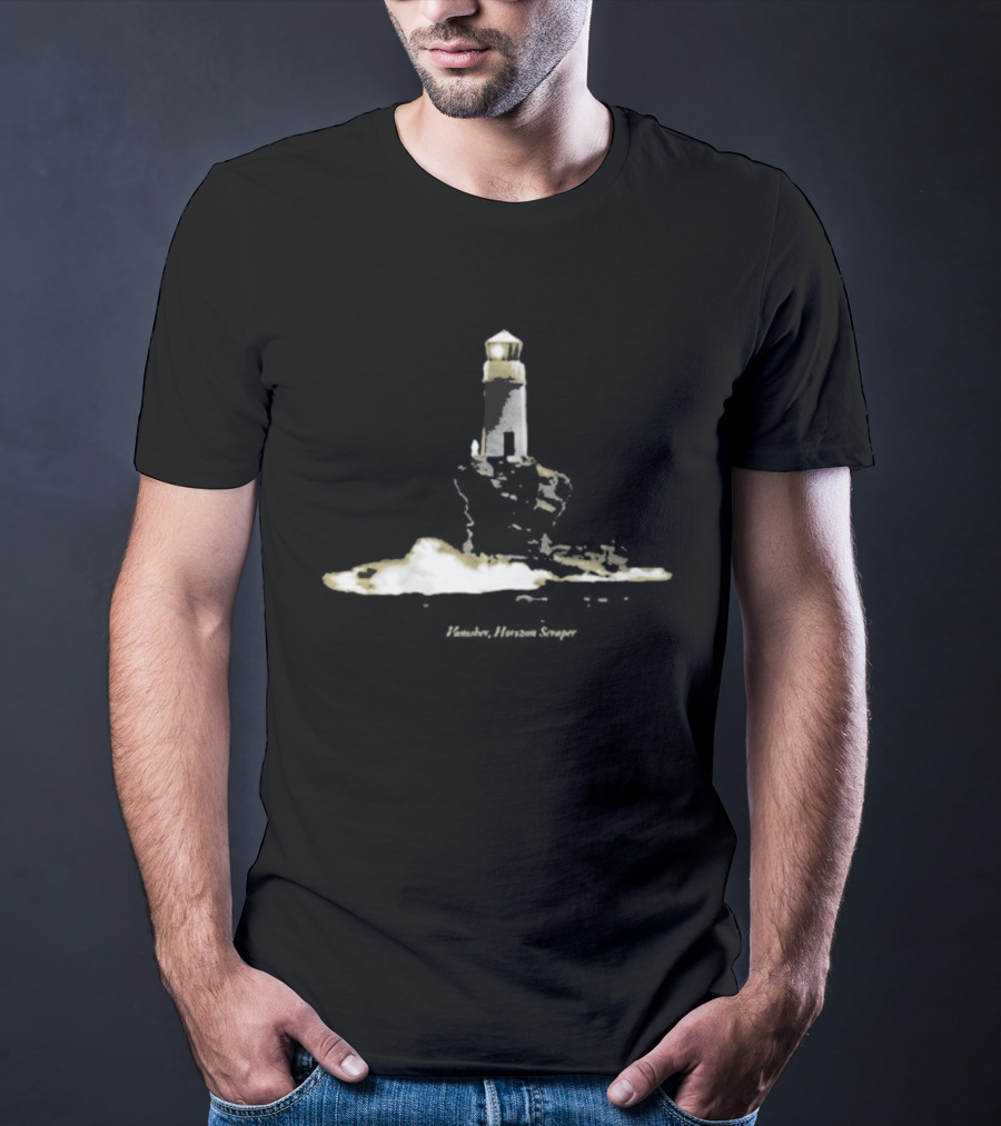 Quadeca Vanisber Lighthouse Horizon Scaper Ocean Scene T-Shirt