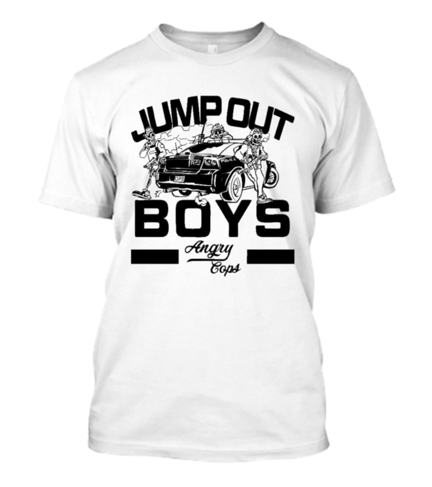 Jump Out Boys Angry Cops Tactical Humor Punishment Team T-Shirt