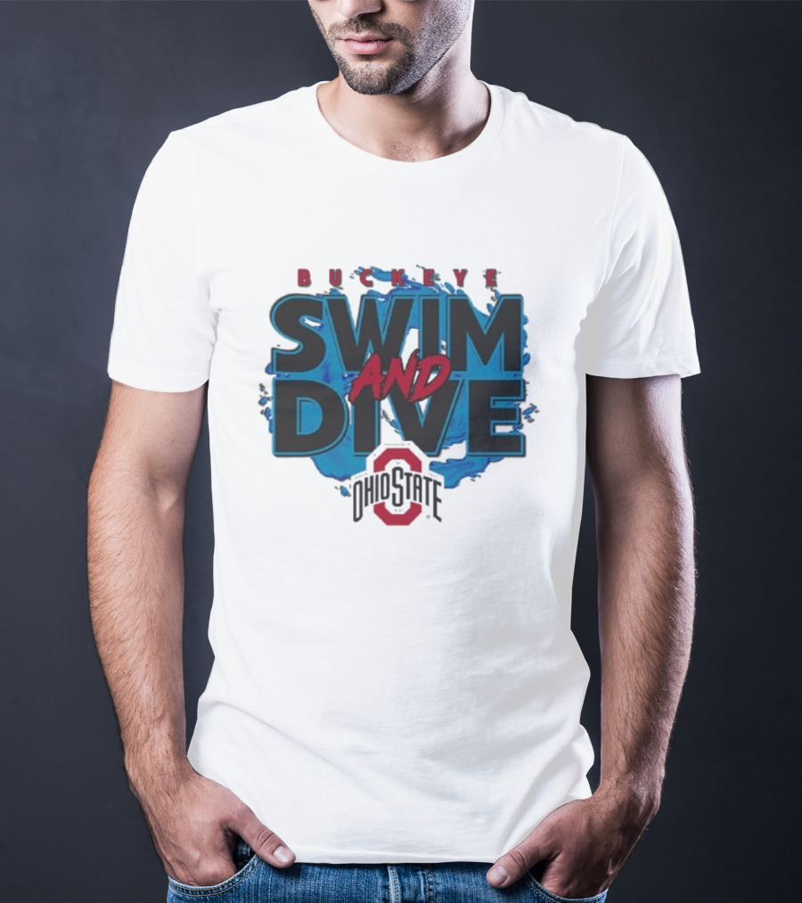 Ohio State Buckeyes Swim And Dive Team Official Logo T-Shirt