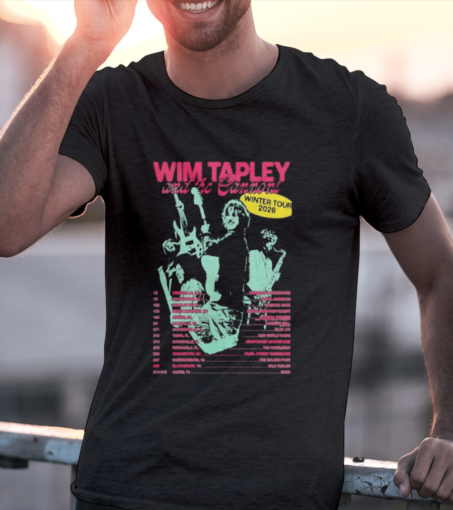 Wim Tapley And The Cannons Winter Tour 2026 Band Members And Dates T-Shirt