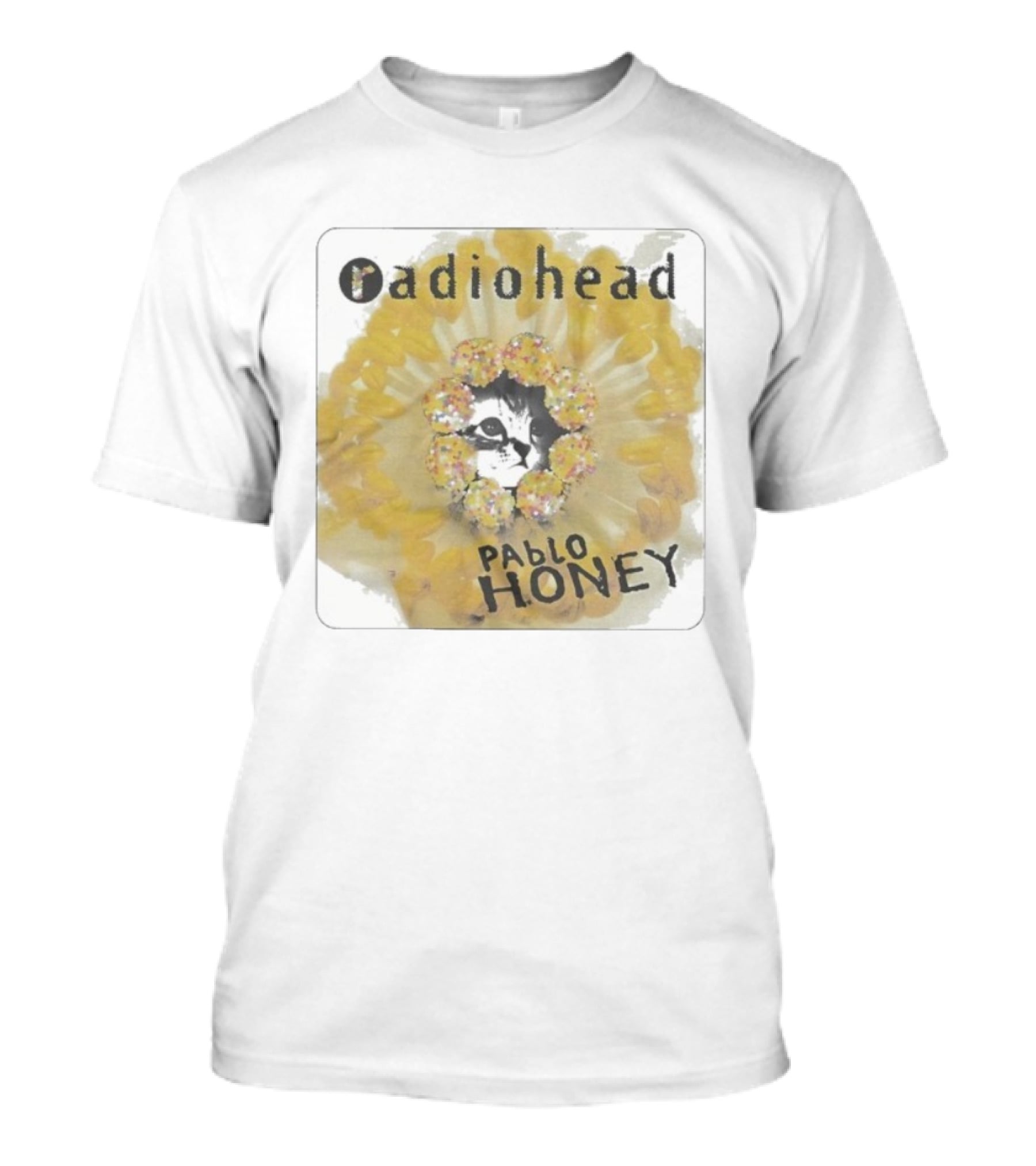 Radiohead Pablo Honey Cat Album Cover Design T-Shirt