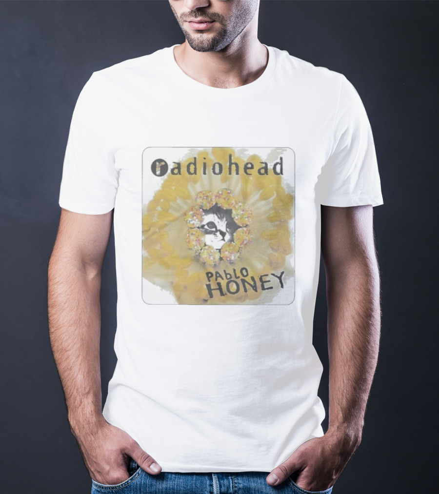 Radiohead Pablo Honey Cat Album Cover Design T-Shirt