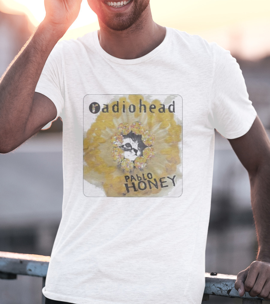 Radiohead Pablo Honey Cat Album Cover Design T-Shirt