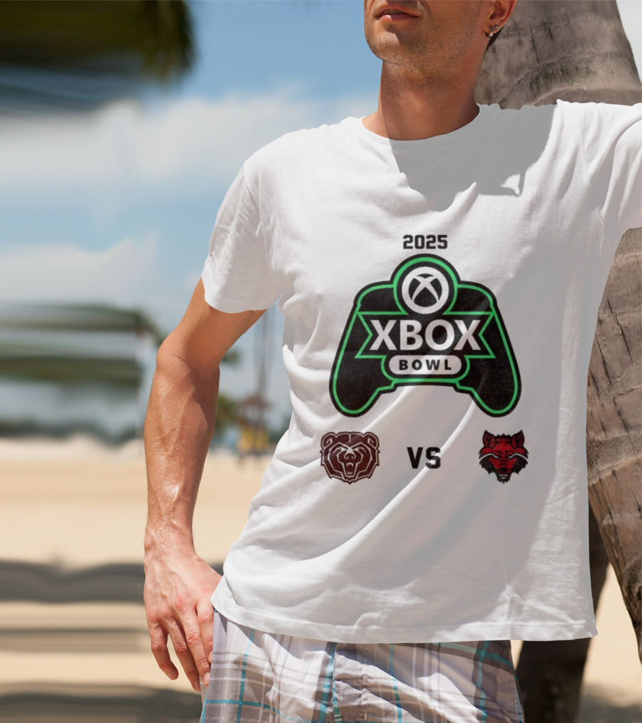 2025 Xbox Bowl Missouri State Bears Vs Arkansas State Red Wolves Showdown T-Shirt