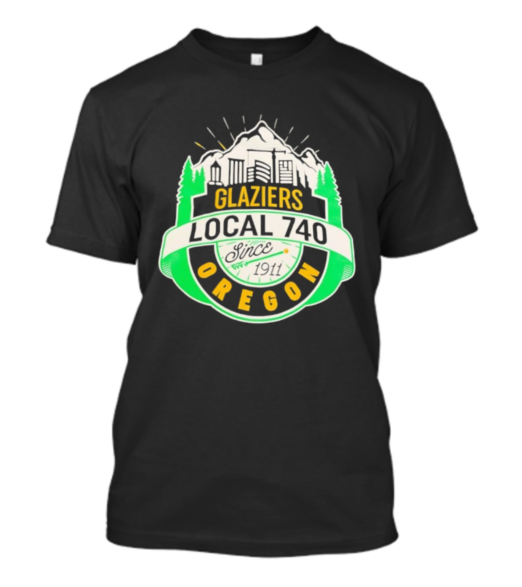 Glaziers Local 740 Oregon Union Vintage Since 1911 T-Shirt