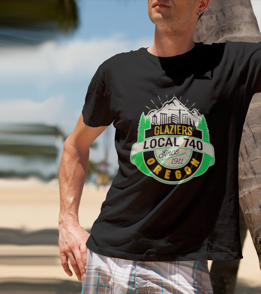 Glaziers Local 740 Oregon Union Vintage Since 1911 T-Shirt