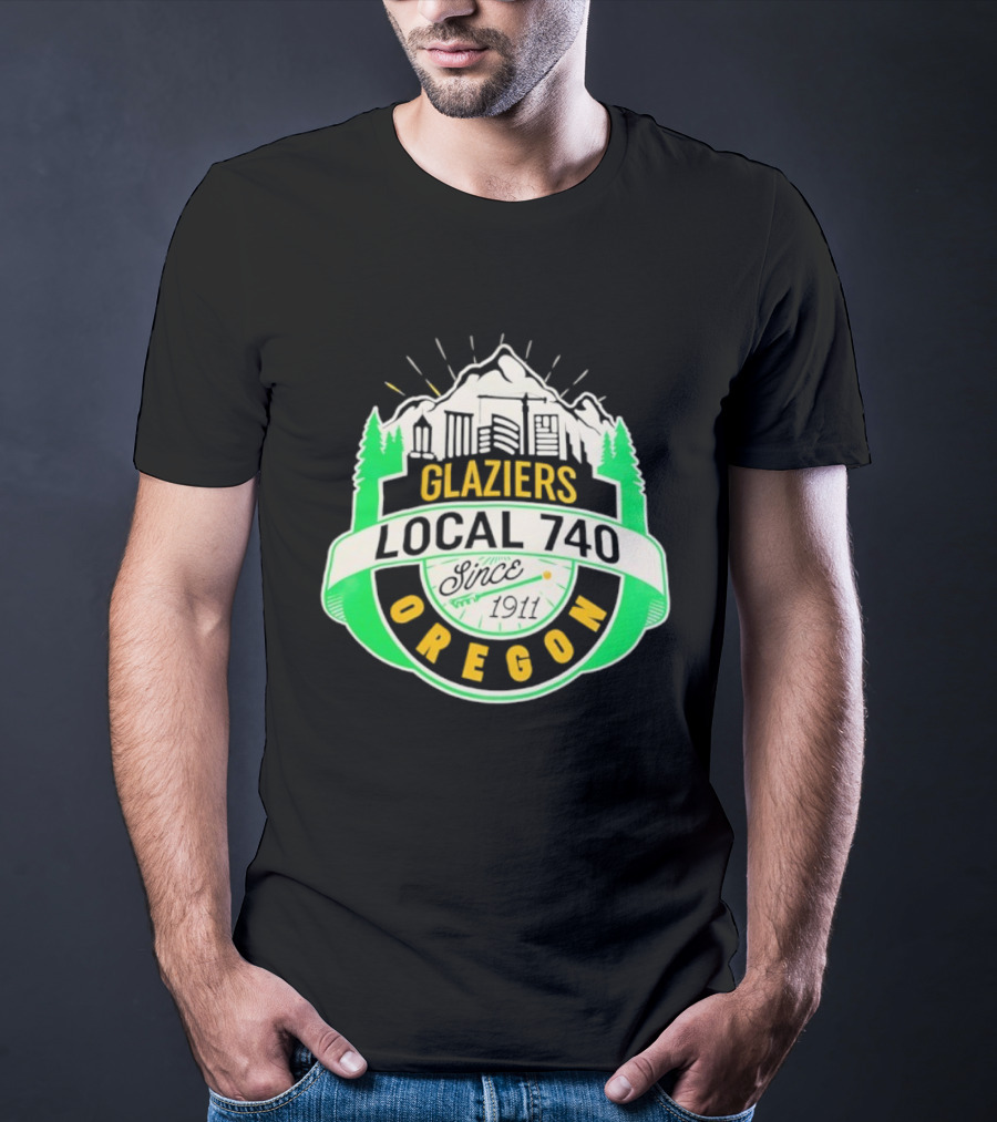 Glaziers Local 740 Oregon Union Vintage Since 1911 T-Shirt