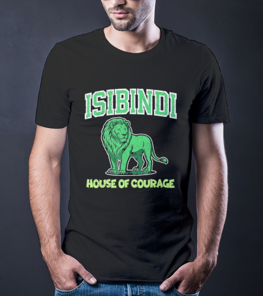 Isibindi Green Lion House Of Courage T-Shirt
