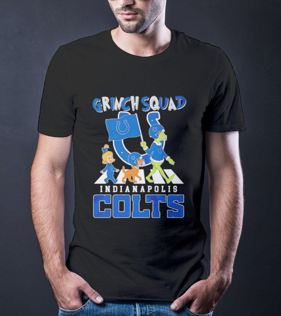 Grinch Squad Indianapolis Colts Fan Parade T-Shirt
