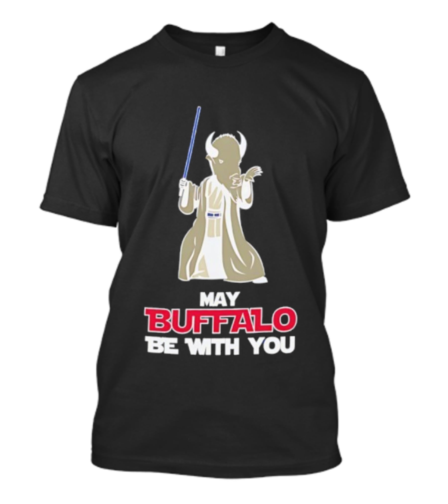 May Buffalo Be With You Buffalo Bills Star Wars Jedi Buffalo T-Shirt