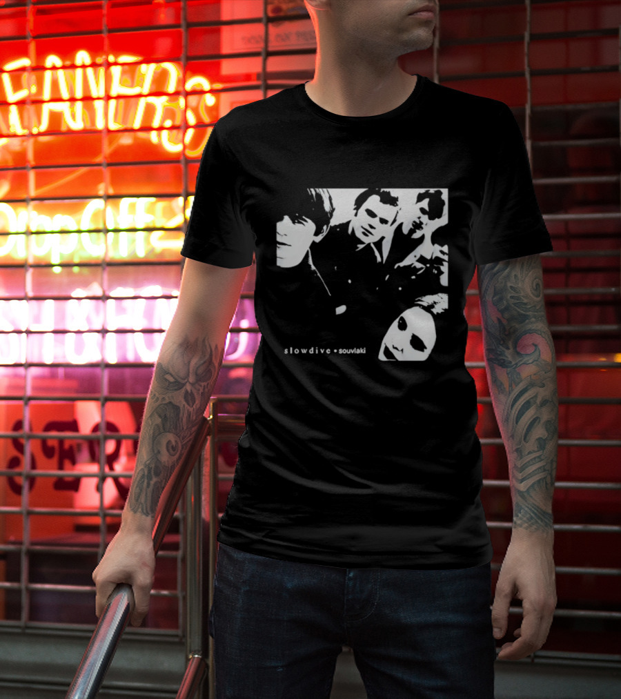 Slowdive Souvlaki Neil Halstead Rachel Goswell Nick Chaplin Christian Savill Simon Scott Band T-Shirt