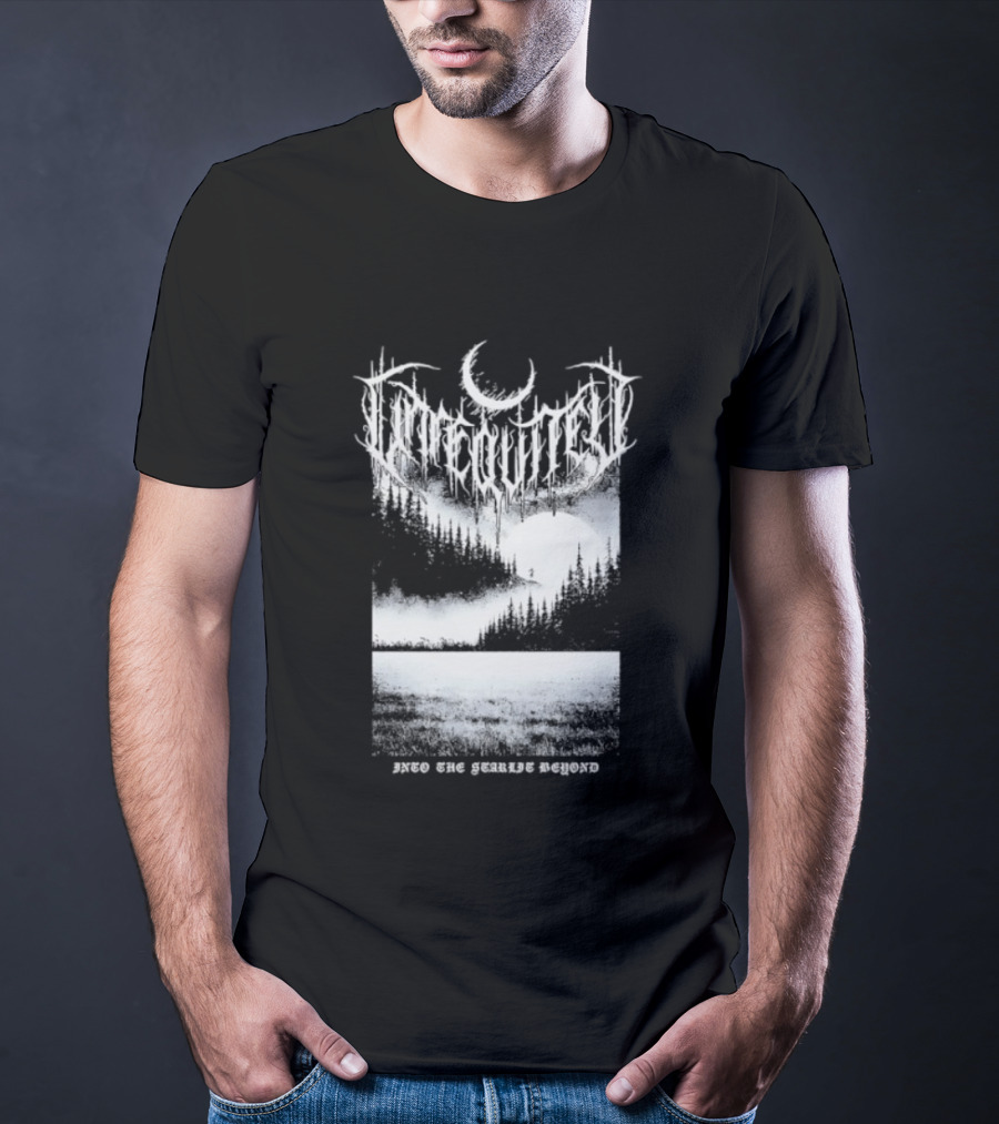 Svaltvinter Moonlit Forest With Geiranger Beyond T-Shirt