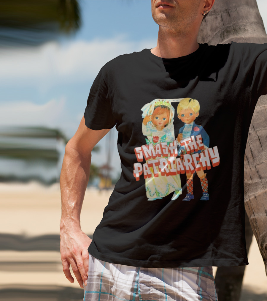 Smash The Patriarchy Vintage Children Illustration T-Shirt