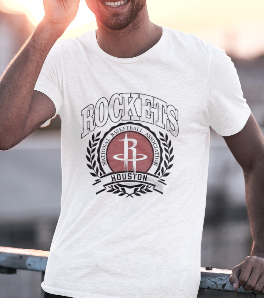 Houston Rockets NBA Emblem Icon National Basketball Association T-Shirt
