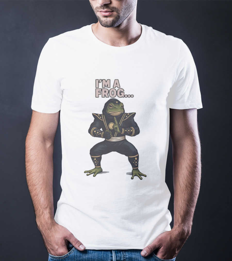 I'm A Frog Black Ranger Frog Ranger Stance Novelty T-Shirt