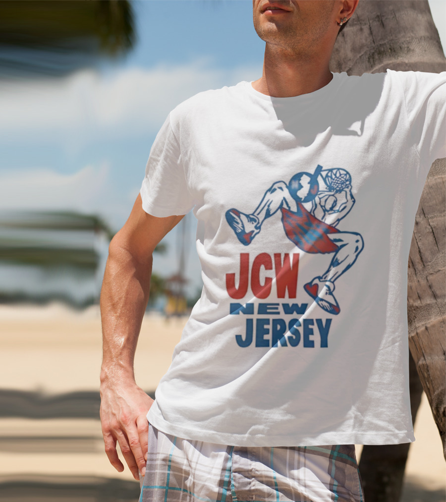 JCW Juggalo Championship Wrestling New Jersey Vintage Basketball Aesthetic T-Shirt