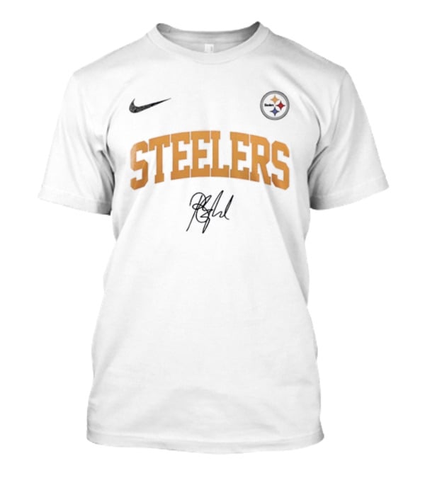Pittsburgh Steelers Barry Manilow Signature Nike Logo Once Before I Go T-Shirt