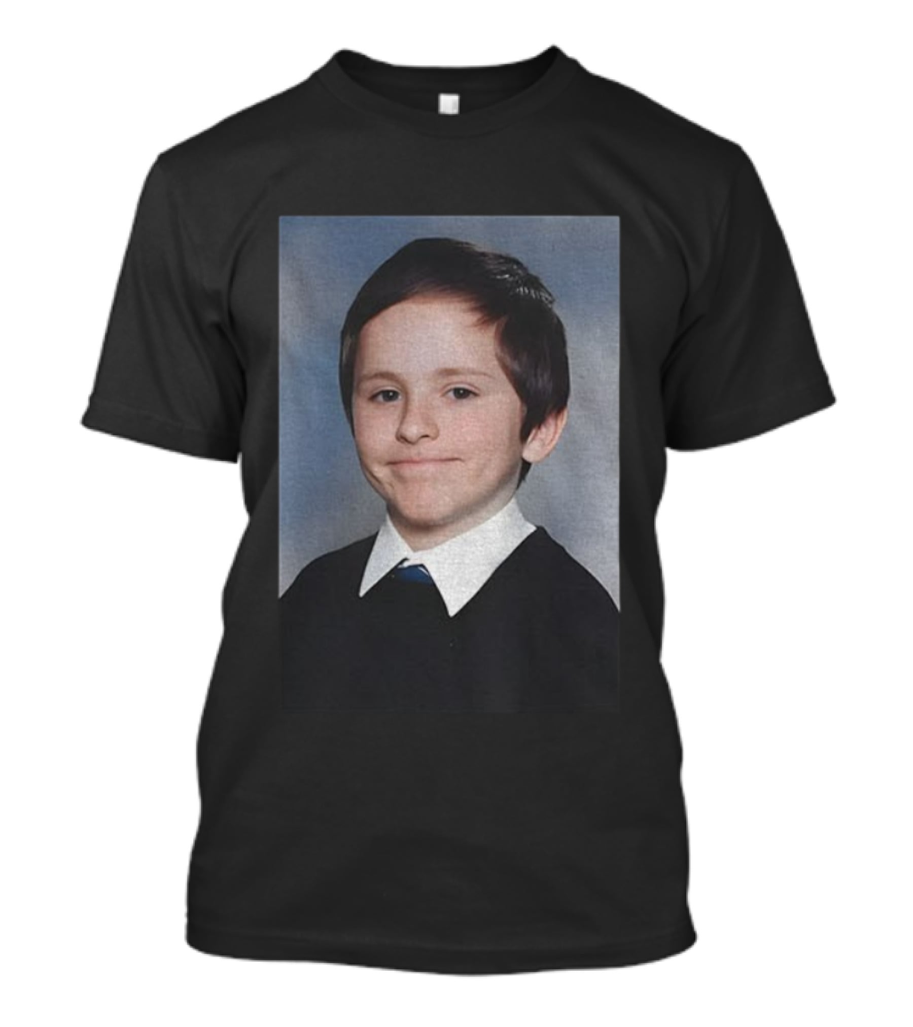 Awkward White People Smile Schoolboy Photo T-Shirt