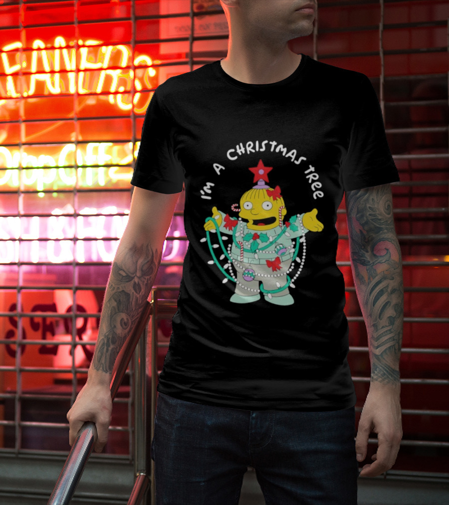 Ralph Wiggum I'm A Christmas Tree Holiday Humor T-Shirt