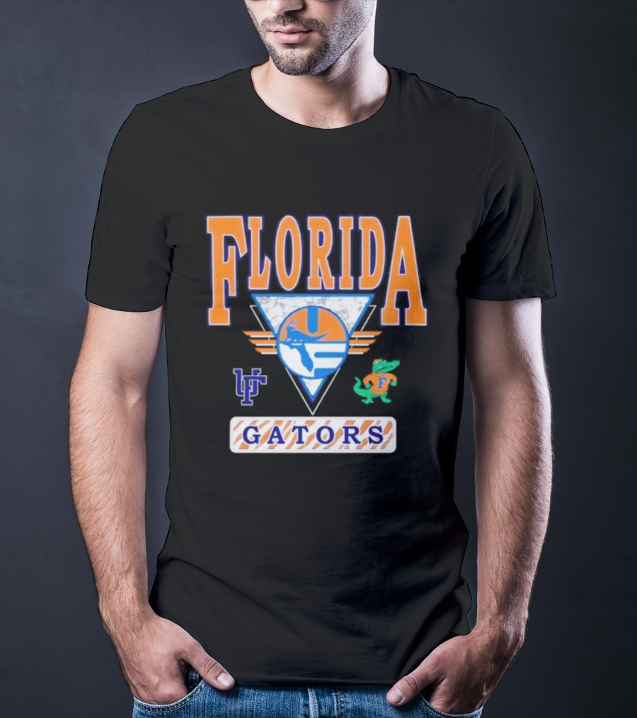 Florida Gators Vintage Retro Triangle LF Gator T-Shirt